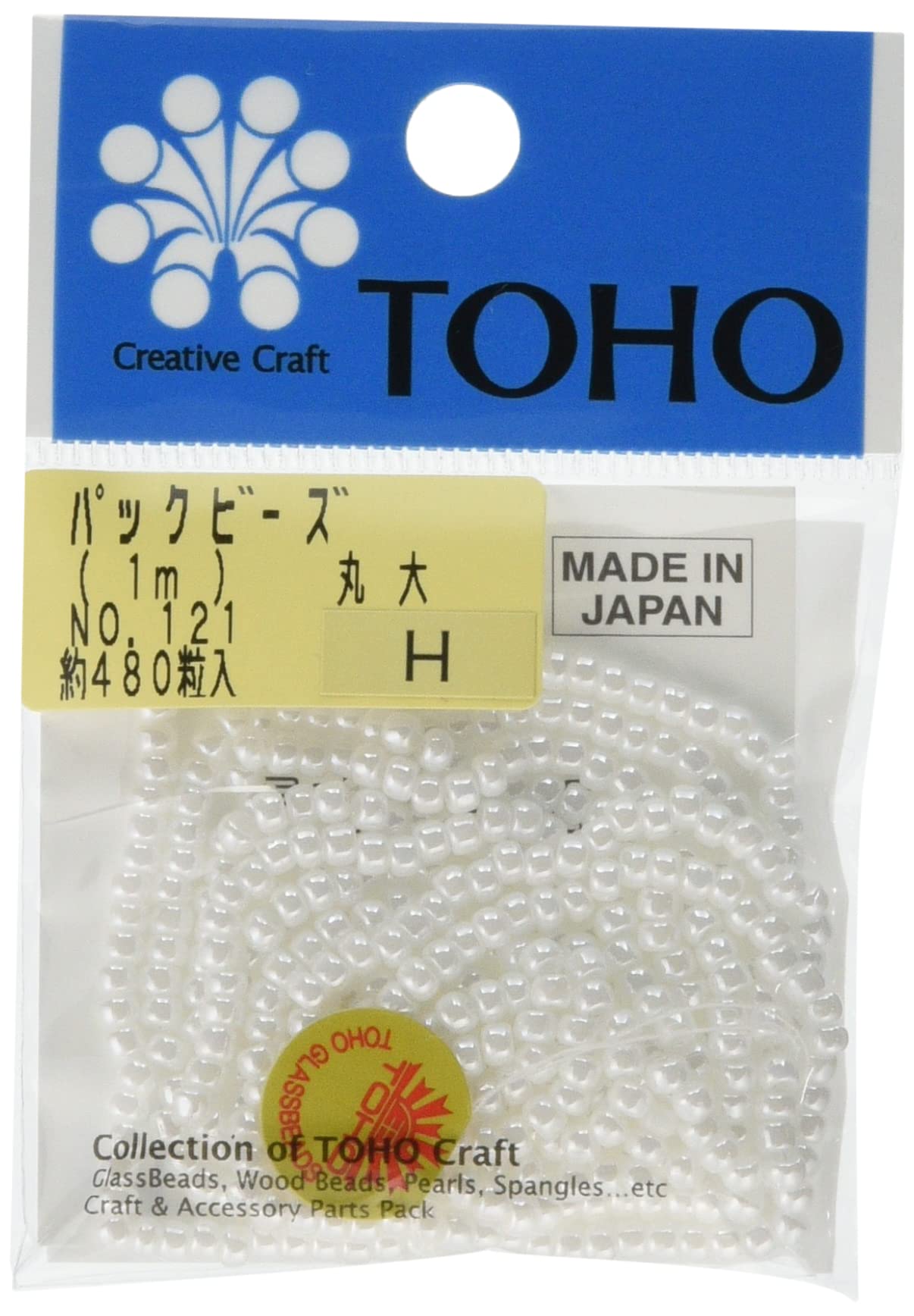 Amazon | TOHO 丸大ビーズ 糸通しビーズ 外径約3mm No.121 1m入り